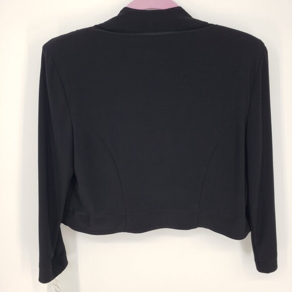 Joseph Ribkoff Cover up Jacket 10 Womens Silky Knit Style 32083 Black - Picture 5 of 12